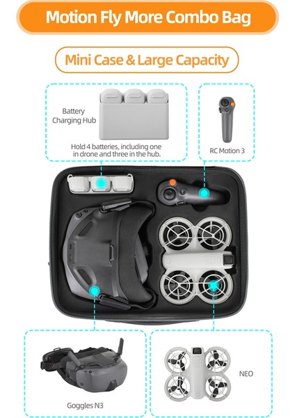 Djı Neo Saklama Çantası Gözlük N3 Taşıma Çantası Drone Darbeye Dayanıklı Kılıf Su Geçirmez Koruyucu Djı Neo Aksesuarları Için (Yurt Dışından) fiyatları