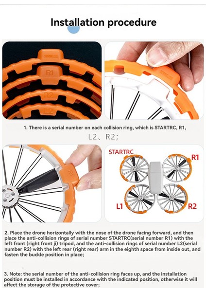 Djı Flıp Drone Için Pervane Koruyucusu Çarpışma Önleyici Halka Djı Flıp Drone Parçaları Için Pervane Koruyucusu B (Yurt Dışından)