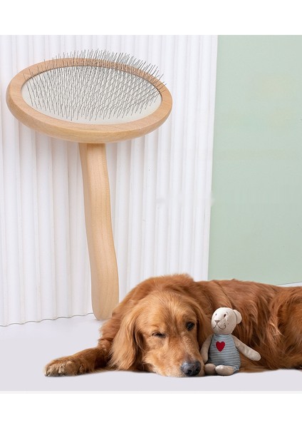 Pet Tarak Iğne Masif Ahşap Sap Köpek Saç Çekme Temizleme Düğümü Kedi Güzellik Easyon (Yurt Dışından) fırsatları