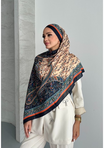 Colorful Paisley Etnik Desenli Soft Pamuk Şal