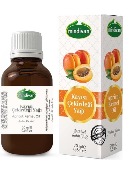 Kayısı Çekirdeği Yağı Sabit 20 cc