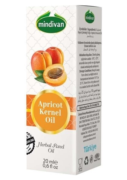 Kayısı Çekirdeği Yağı Sabit 20 cc fiyatları