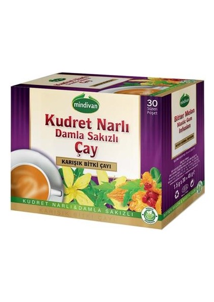 Kudret Narlı Damla Sakızlı Bitki Çayı 30'lu Süzen Poşet fiyatları