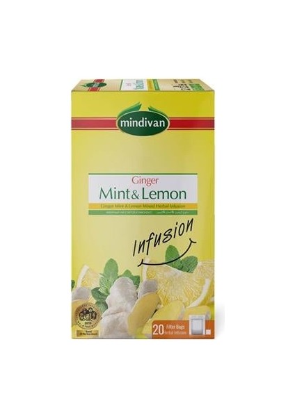 Nane Limon Aromalı Zencefilli Karışık Bitki Çayı 20 li fiyatları