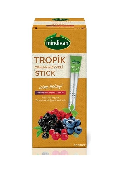 Tropik Meyveli Stick Çay 20 Li