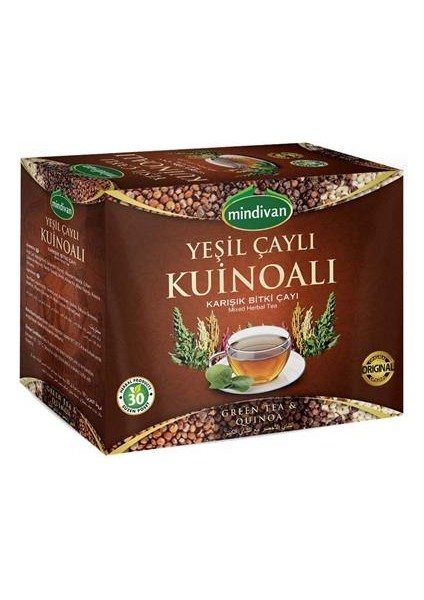 Yeşil Çaylı Kuinoalı Karışık Bitki Çayı 30 Poşet