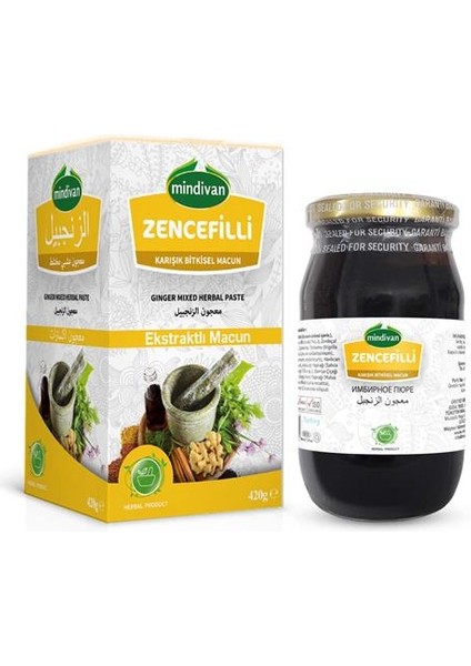 Zencefilli Bitkisel Karışık Pekmezli Macun 350gr