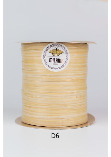 Tek Bobın 100GR 250METRE Rafya Milano Rafya Renk Kodu D06
