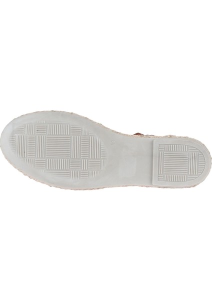 Kahverengi Deri Kadın Espadril Sandalet 01WL0453 01WL0453 indirimleri
