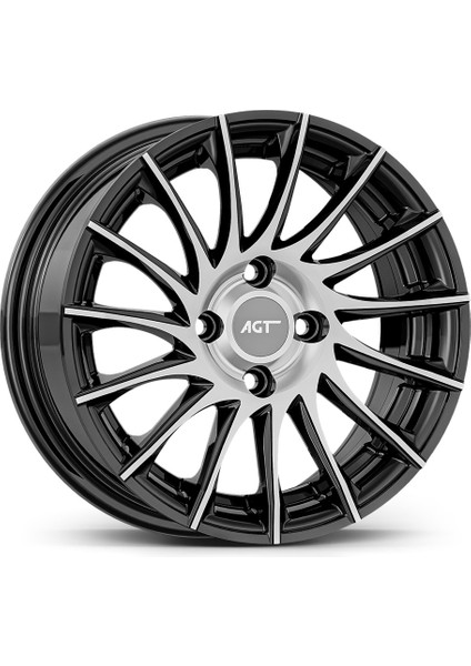 14 Inç 4X100 Clio Accent Era Getz Siyah Elmas Kesim Jant Modeli (4 Adet)