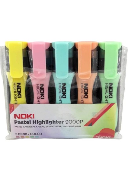 Fosforlu Kalem Pastel 5 Renk Pvc 9000 modelleri