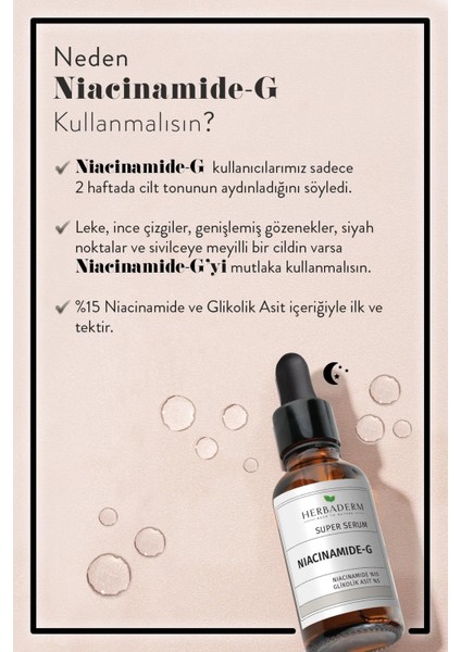 Süper Serum: Tüm Cilt Tipleri İçin Leke, Kırışıklık ve Sivilce Karşıtı - %15 Niacinamide ve %5 Glikolik Asit, 30 ml modelleri