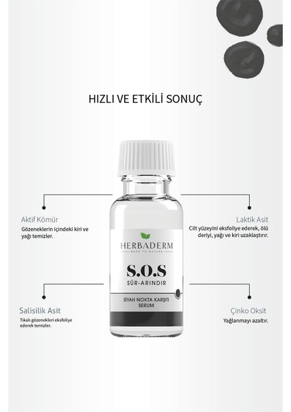 Sos Siyah Nokta Oluşumuna Karşı Cilt Bakım Serumu 20 Ml fiyatları