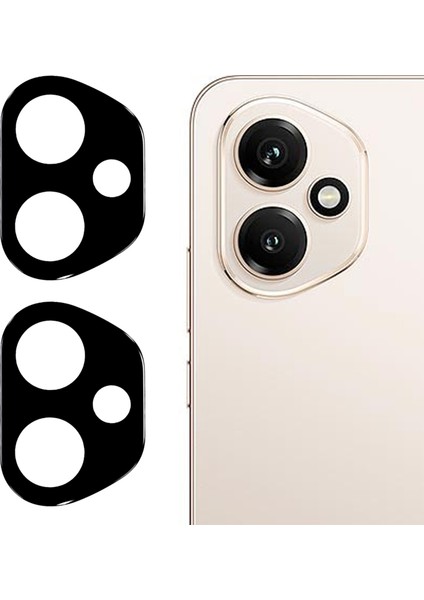 Honor 400 5g Kamera Lens Koruyucu Ipek Baskı Lens Filmi 3D Ark Kenarı Için 2 Adet (Yurt Dışından)