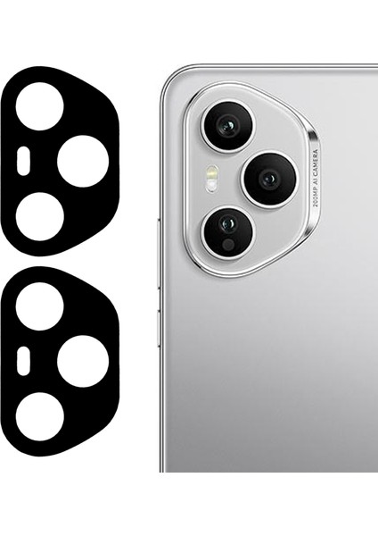 Honor 400 Pro 5g Kamera Lens Koruyucu Ipek Baskı Lens Filmi 3D Ark Kenarı Için 2 Adet (Yurt Dışından)