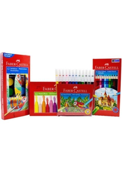 Faber Castell 4'lü Boyama Seti