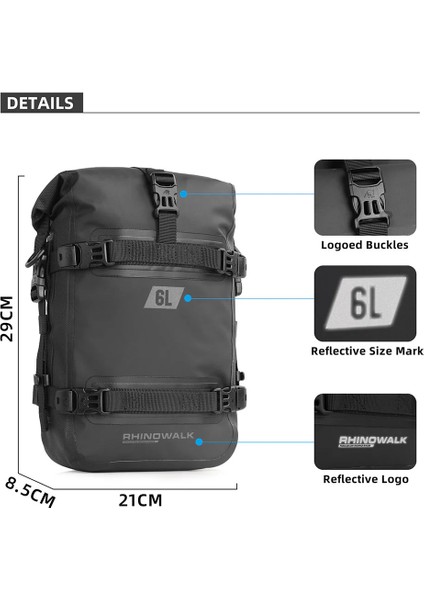 6l Su Geçirmez Crash Bar(Koruma Demiri) Çantası – Motosiklet & Atv Yan Çanta fırsatları