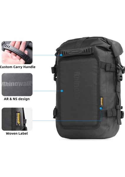 6l Su Geçirmez Crash Bar(Koruma Demiri) Çantası – Motosiklet & Atv Yan Çanta