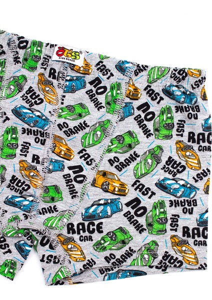 Erkek Çocuk Boxer 3'lü Baskılı (%96 Pamuk - %4 Elastan)