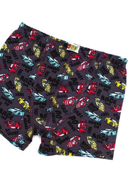 Erkek Çocuk Boxer 3'lü Baskılı (%96 Pamuk - %4 Elastan)