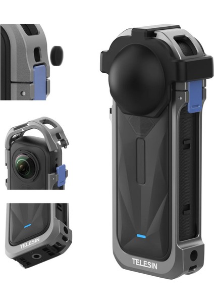 INSTA360 X5 Uyumlu Utility Metal Çerçeve | Utility Frame Metal Cage For INSTA360 X5