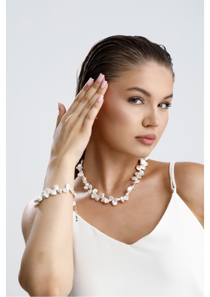 Taş Barok Doğal Inci Bileklik modelleri