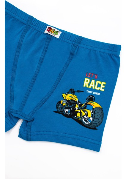 Erkek Çocuk Boxer 3'lü Baskılı (%96 Pamuk - %4 Elastan)