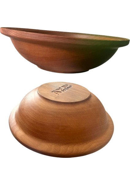 Doğal Kayın Ahşap Salata ve Sunum Kasesi – El Yapımı, Cnc Oymalı, 248 mm fiyatları