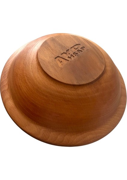 Doğal Kayın Ahşap Salata ve Sunum Kasesi – El Yapımı, Cnc Oymalı, 248 mm fırsatları