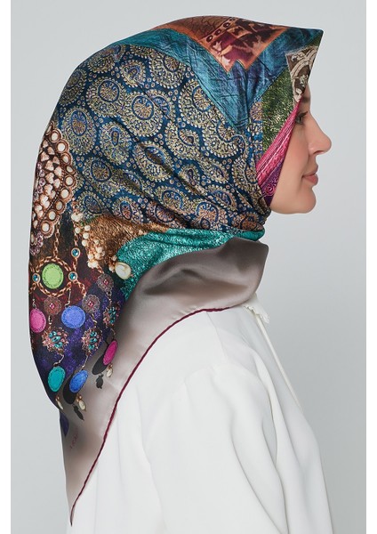 İpek Eşarp Sura Yeni Nostalji Serisi Fuşya Mor Yeşil Mavi fiyatları