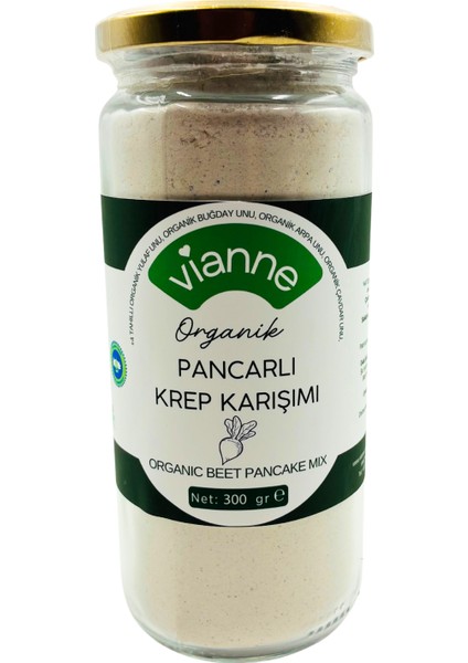 Organik Pancarlı Krep Karışımı 300 Gr (+6 Ay)
