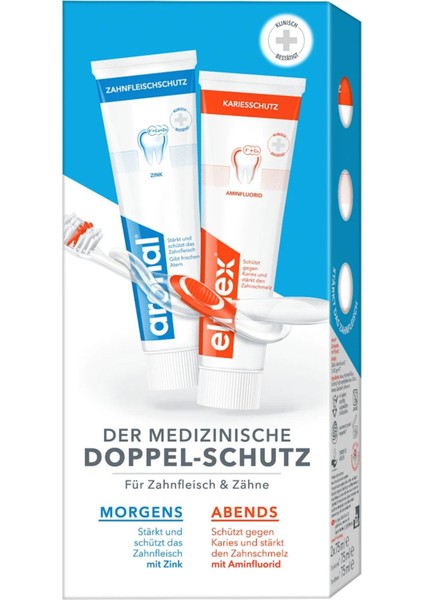 Yüksek Etkili Aminflorür + Aronal Double Protection Diş Macunu Seti 2×75 ml fiyatları