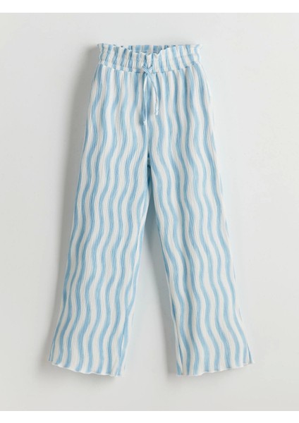 Lcw Kids Mavi Beli Lastikli Kız Çocuk Eşofman Altı