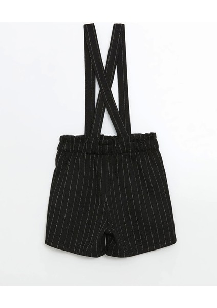 Lcw Kids Siyah Çizgili Askılı Kız Çocuk Şort ve Külotlu Çorap 2'li fiyatları