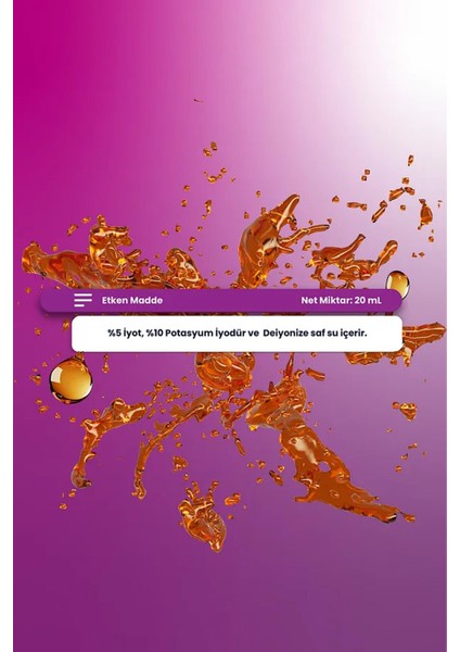 More Than Lugol's Solution %5 Iyot Damla 20 ml 2 Adet fırsatları