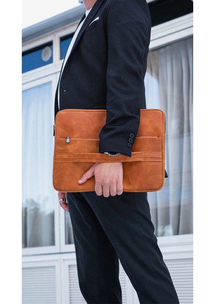 Mardan Hakiki Deri Laptop Çanta