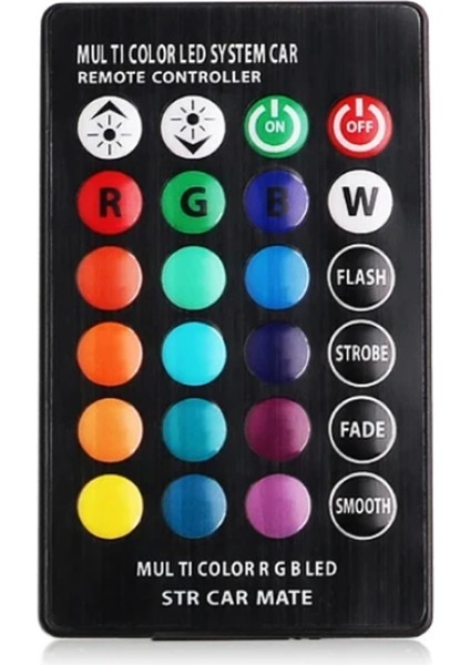 Rgb Araba Iç Panjur Aydınlatma App Kontrolü 12 V LED Izgara Işığı Kumandalı indirimleri