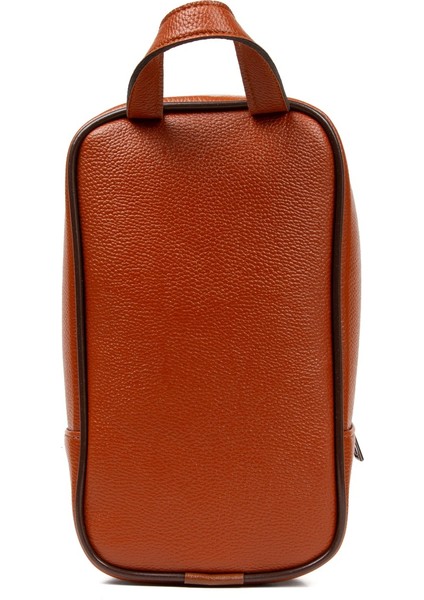 Erkek Deri Portföy Clutch Traş Kozmetik Bakım ve Günlük El Çantası NEWPOLO168 - Taba modelleri
