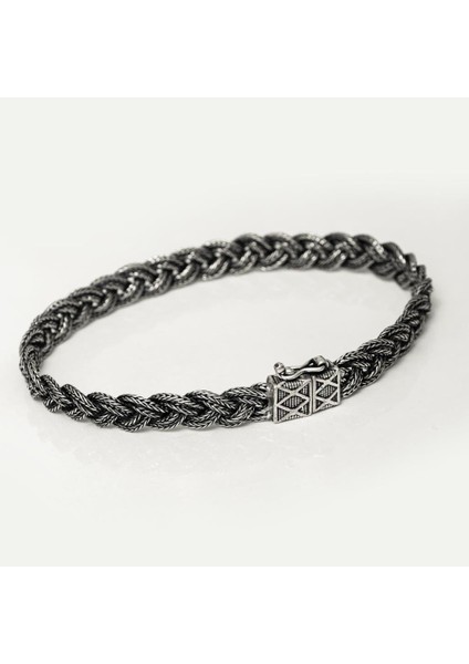 Saç Örgüsü Hasır 925 Gümüş Bileklik Künye modelleri