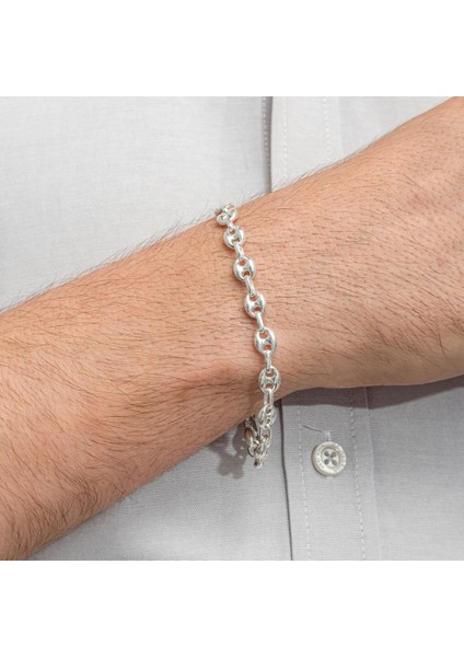 Gemici Halat 925 Ayar Gümüş Erkek Bileklik Künye indirimleri