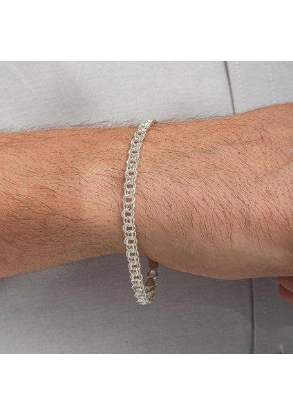 Garibaldi Modeli 925 Ayar Gümüş Erkek Bileklik Künye indirimleri