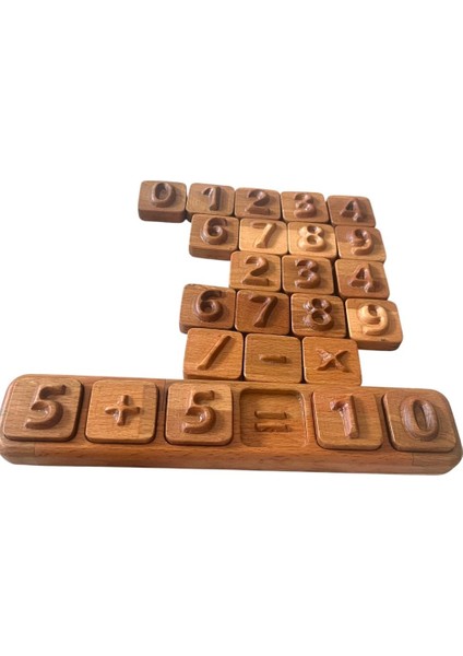 Ahsap Matematik Ögrenme Seti - 21 Parça, Egitici ve Zeka Gelistirici Oyuncak fırsatları