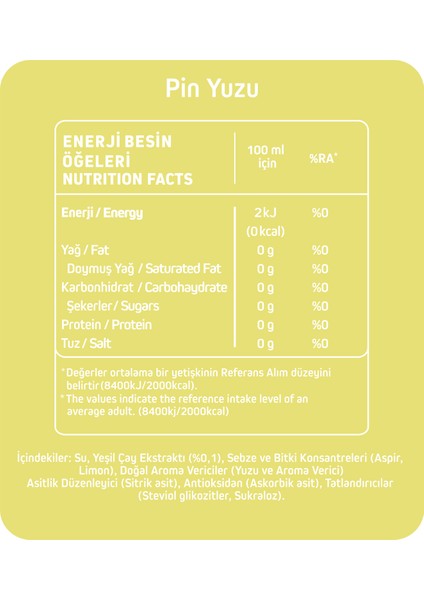 Japon Limonu Yuzu - Şekersiz & Kalorisiz 1 Litre x 6 Adet fiyatları