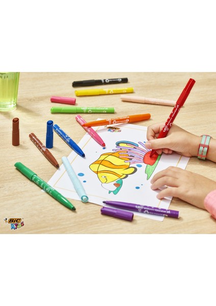 Kids Visa Color XL Yıkanabilir Keçeli Boya Kalemi 24 Renk 3419 indirimleri