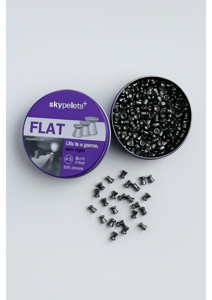 Skypellets Flat Heavy 4.5mm 8.17GR Pellet (500 Adet)