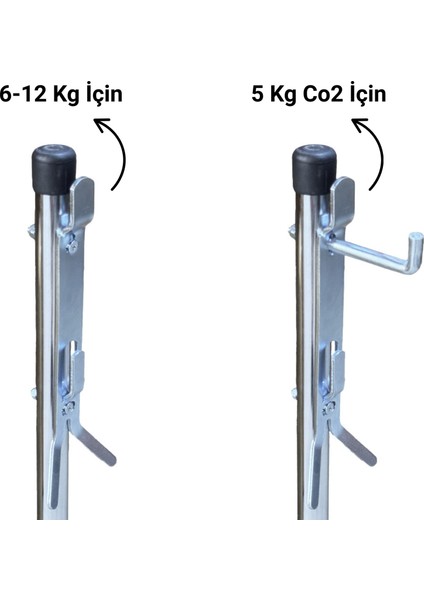 Ayaklı Lüks Modern Tüp Sehpası 5 kg ve 6 kg & 12 kg Yangın Tüpü ve Yangın Söndürme Cihazı Için Sadece Sehpa fiyatları