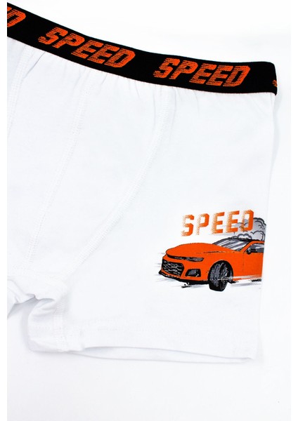 Erkek Çocuk Boxer 3'lü Baskılı (%96 Pamuk - %4 Elastan)