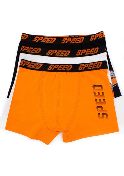 Erkek Çocuk Boxer 3'lü Baskılı (%96 Pamuk - %4 Elastan)