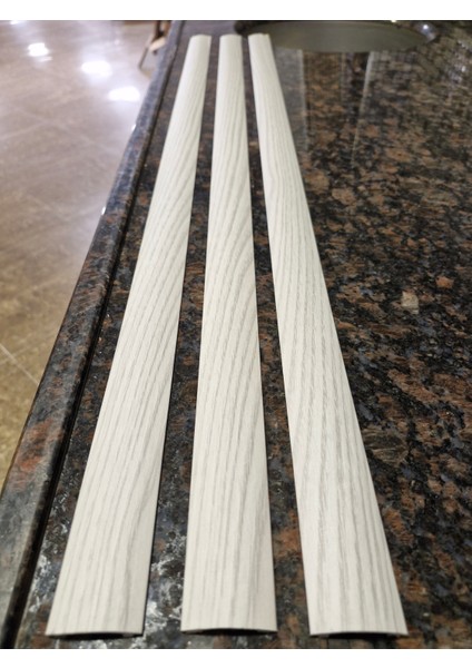 Parke Eşik Çıtası Kendinden Yapışkanlı Beyaz Meşe Renkli Alüminyum Profil 90 Cm/3 Adet. fiyatları