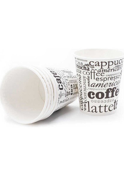 Karton Bardak Coffe Time Baskılı